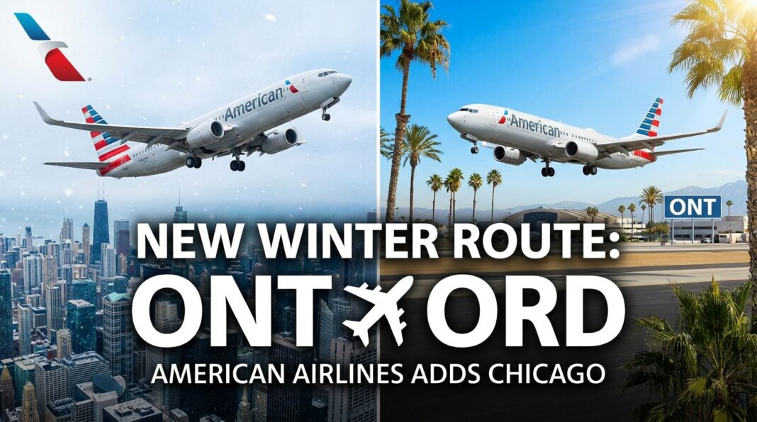 American Airlines Ontario To Chicago O’Hare Route