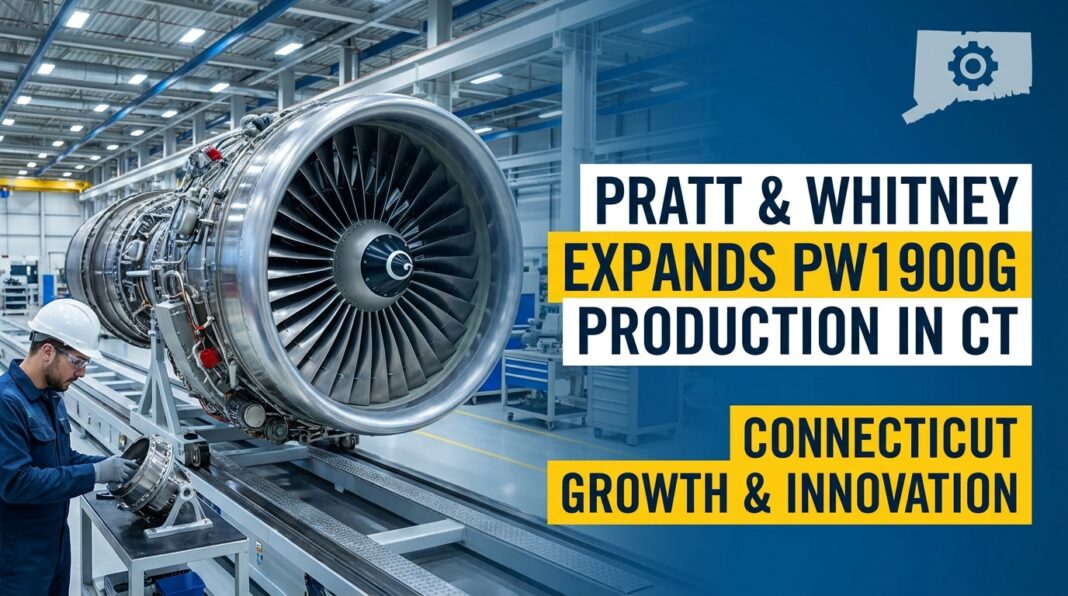 Pratt & Whitney Expands PW1900G Production in Connecticut