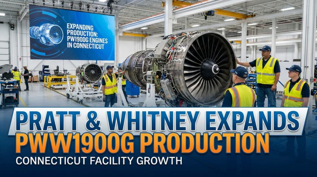 Pratt & Whitney Expands PW1900G Production in Connecticut