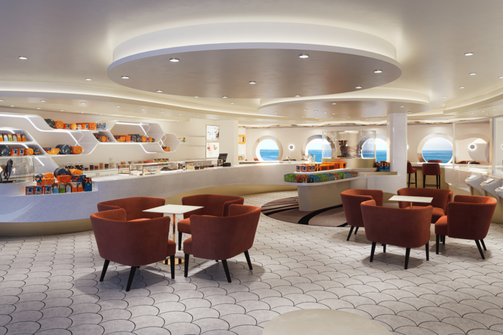 Venchi chocolate store on MSC World Asia