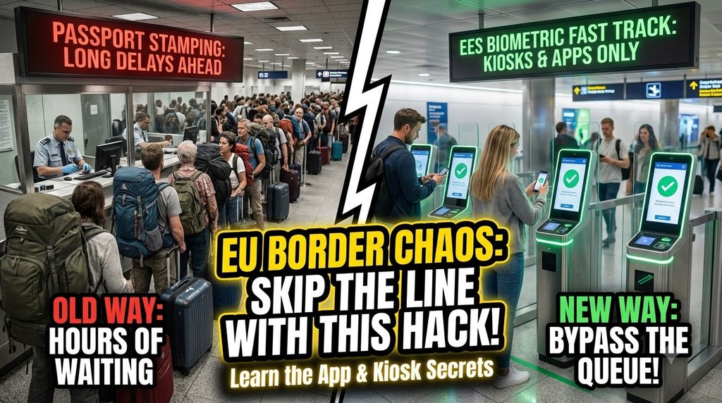 EU Entry/Exit System (EES): Biometrics, Wait Times & Kiosk Guide