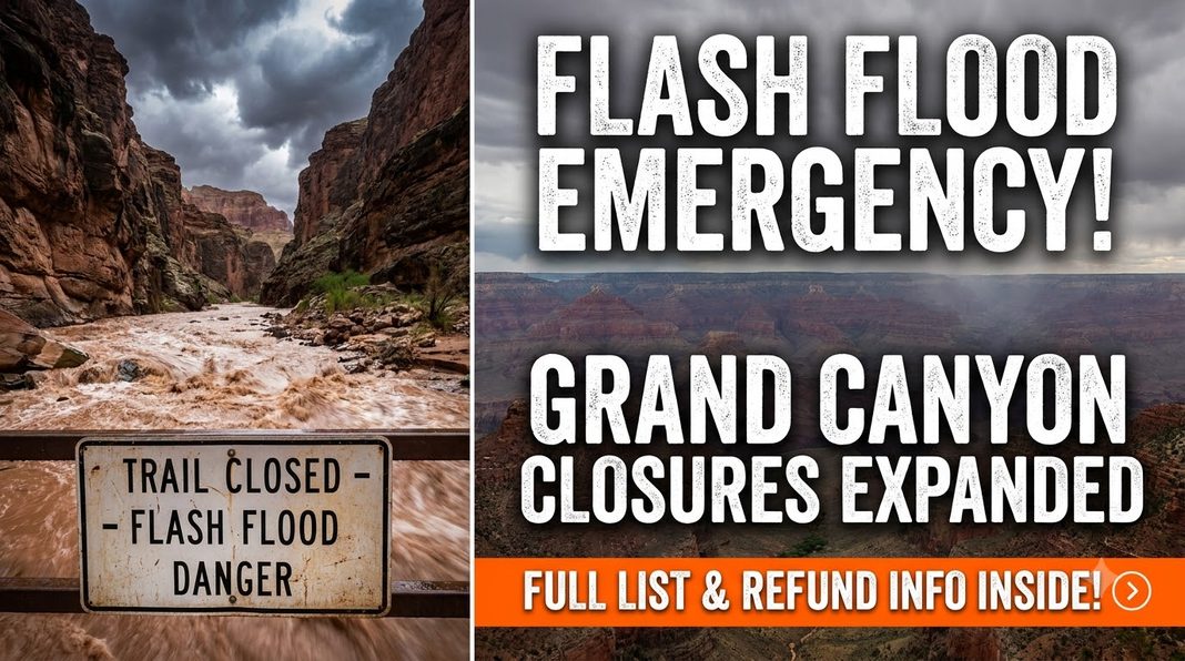 Grand Canyon Inner Canyon Closures: Full List of Shut Trails and Refund Rules